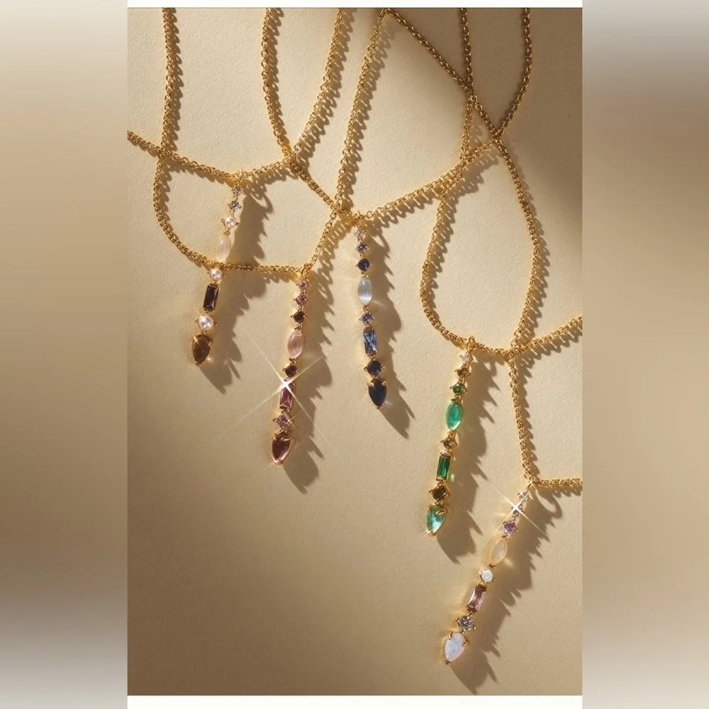 Anthropologie March  birthstone pendant necklace - Picture 8 of 14